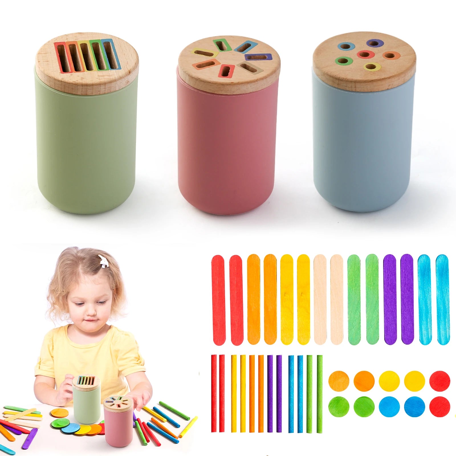 Montessori Silicone Color Sorting Toys