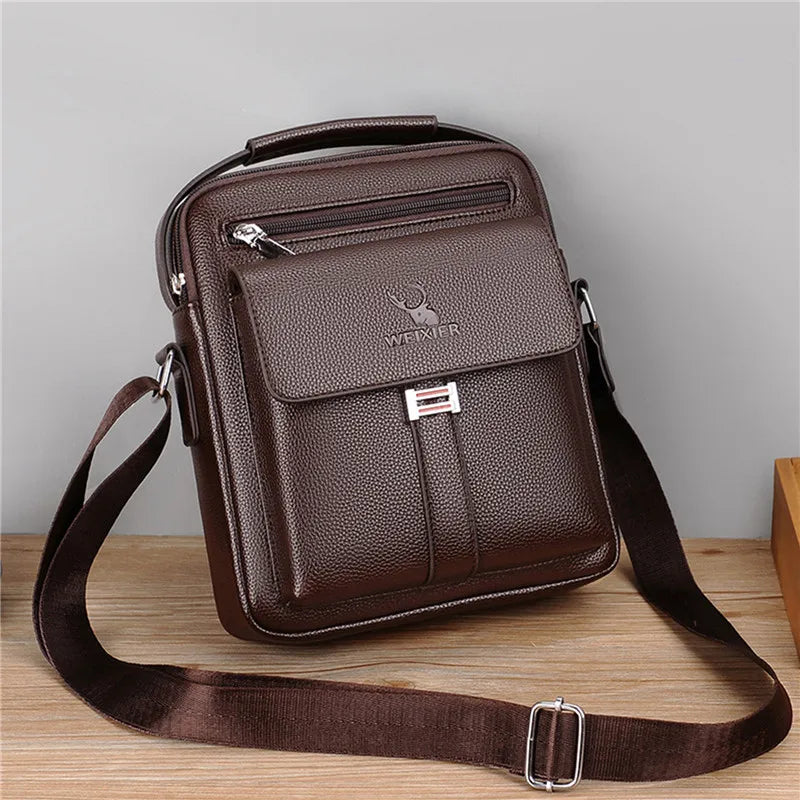 Men Crossbody Shoulder Bags Waterproof Vintage Men Handbags Large Capacity.