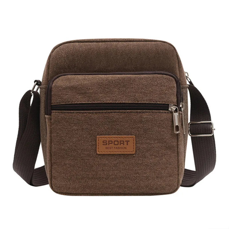 Men's Shoulder Bag Business Leisure Large Capacity Portable Handbag.