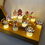 Eid Mubarak Candle Light Ramadan Decoration for Home Ornaments Eid Al-Fitr Kareem Festival Islamic Muslim Party Decor