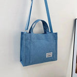 Fashionable Simple Women's Corduroy Crossbody Bag.