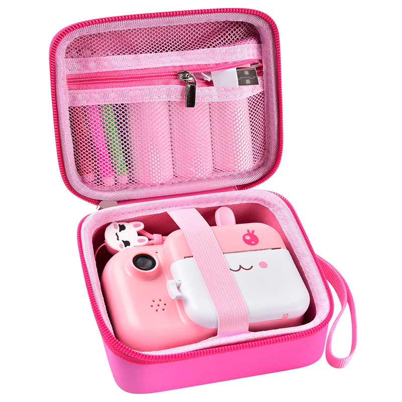 Kid Camera Case Compatible with Instant Camera Digital Video Cameras Storage Holder Bag for Girls (Only bag).