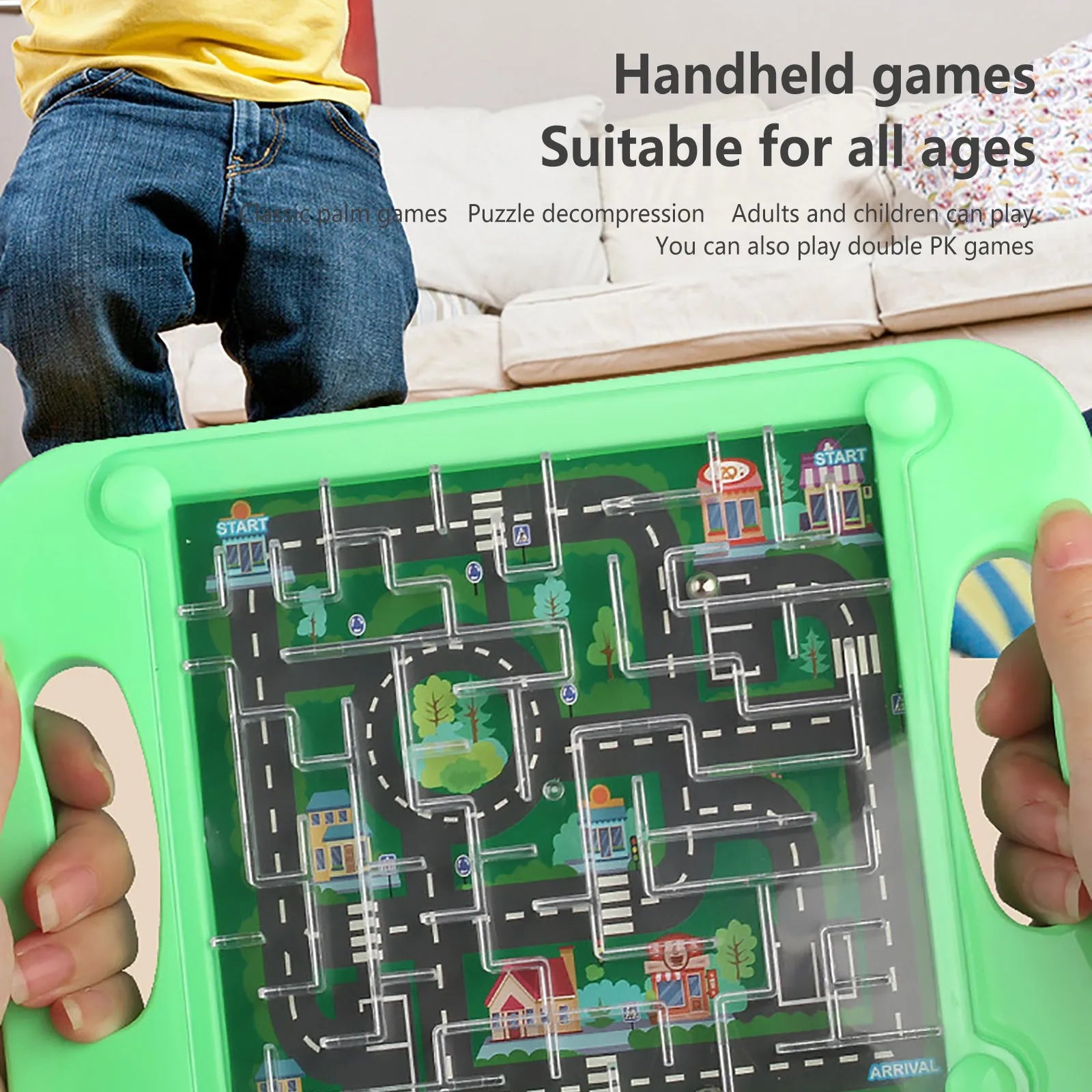 3D Maze Ball Balance Gravity Puzzle