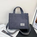 Fashionable Simple Women's Corduroy Crossbody Bag.