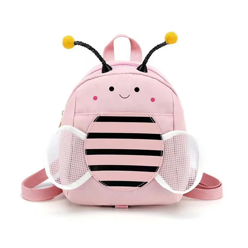 Kids Stuff  Cute Bee Style Backpack Kids School Bag Fashion Anti-loss Large Capacity Handbag.