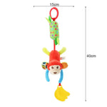 Baby Stroller, Hanging Bell, Plush, Baby color label