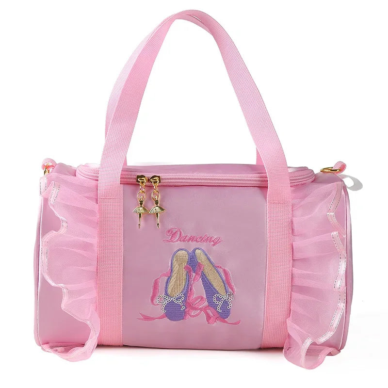 Children Ballet Dance Handbag Girl Ballet Lace Ballet Bag Danse Bag Children Dance Bags for Kids Girls.