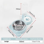 Pet Water Dispenser for Cats and Dogs, automatic Water Storage Pet Food Bowl