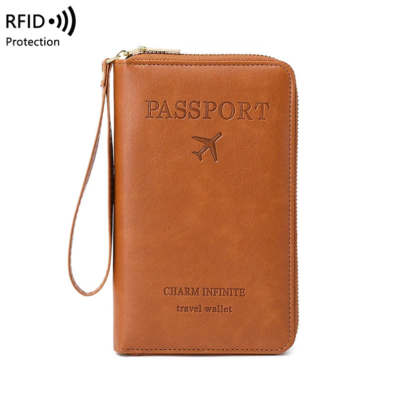RFID Blocking Passport Holder, Travel Wallet