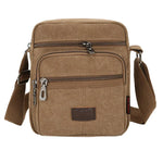 Men's Shoulder Bag Business Leisure Large Capacity Portable Handbag Zipper Multi Layer Waterproof Crossbody Bags