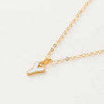 Name Initial Necklace For Women Simple Enamel A-Z Alphabet Pendants Choker Letter Necklaces Fashion Clavicle Chain Jewelry Gifts