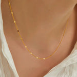 S925 Sterling Silver Necklaces For Women Simple Chain Fashion Minimalist Pendant Sparkling Birthday Gift