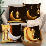 Ramadan Pretty Moon Print Pillowcase Nordic Home Decor Holiday Bedroom Living Room Polyester Cushion Cover