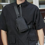 Men Chest Bag Mens Shoulder Body Bag Oxford Fashion Man Side Sling Crossbody Bag.