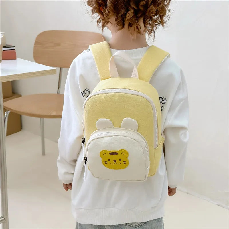 Korean Canvas Kids Backpack Kawaii Children's Handbags for Girls and Boys.