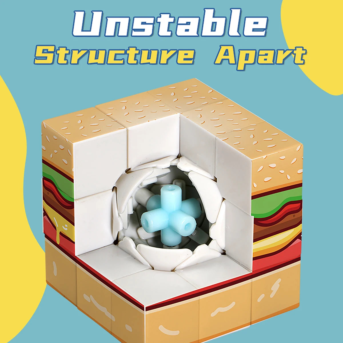 Magic Cube 3D UV Hamburger puzzle
