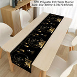Ramadan Decor Table Runner EID Mubarak Decoration For Home Tablecloth Ramadan Kareem Islamic Muslim Party Eid Al Adha Gifts