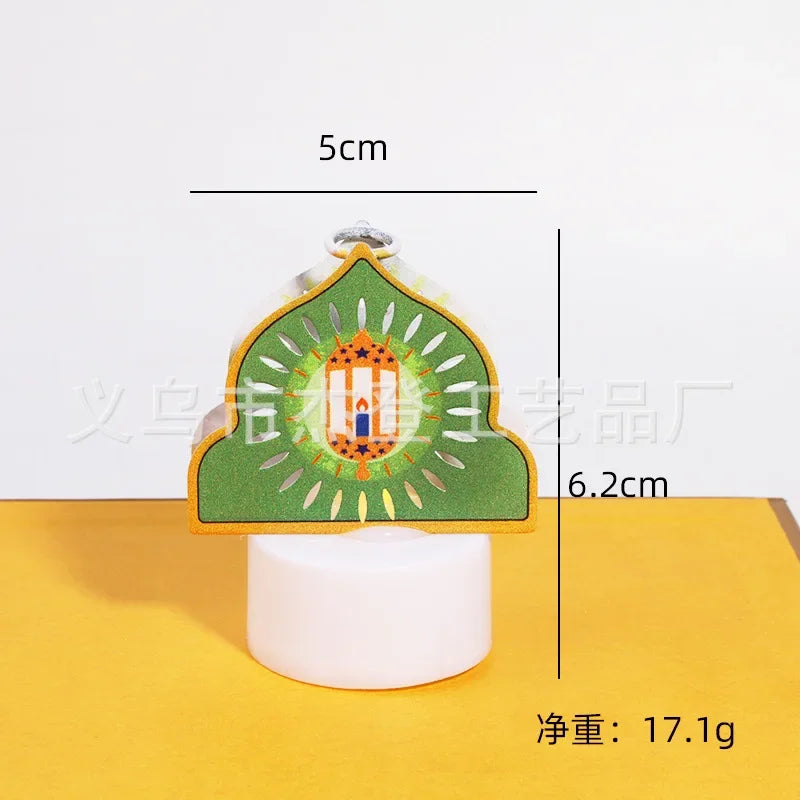 Eid Mubarak Candle Light Ramadan Decoration for Home Ornaments Eid Al-Fitr Kareem Festival Islamic Muslim Party Decor