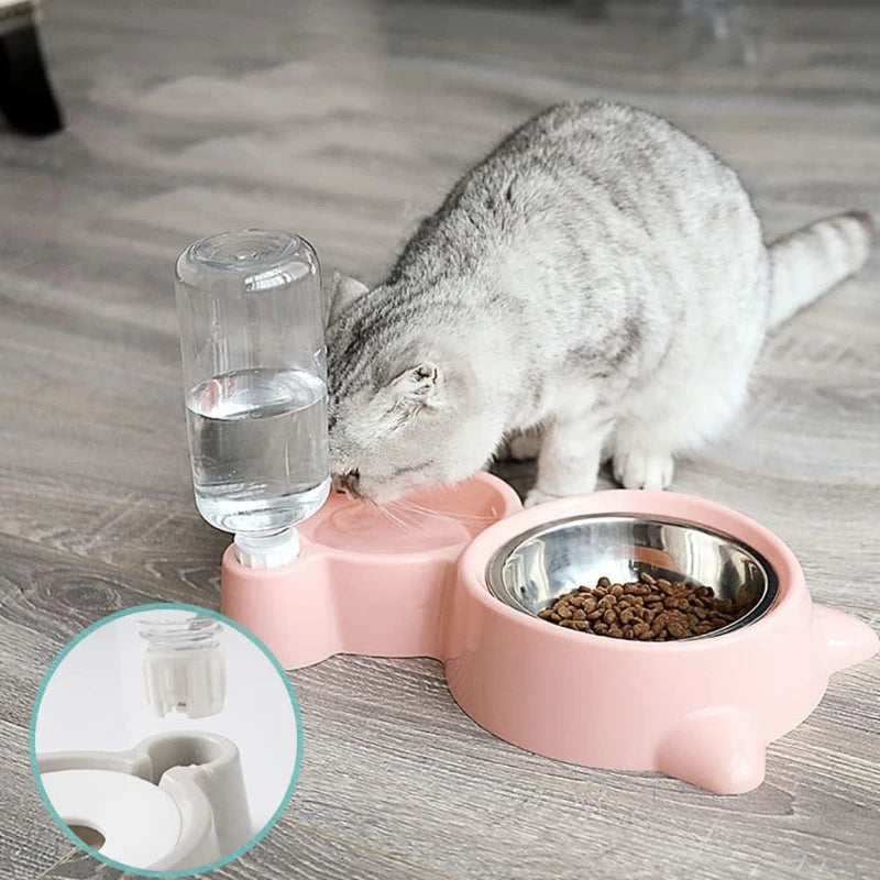Pet Water Dispenser for Cats and Dogs, automatic Water Storage Pet Food Bowl