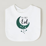 Moon Star My First Ramadan Baby Bibs Boys Girls Cotton Bib Newborn Saliva Bib Eid Mubarak Muslim Islamic Festival Keepsake Gift