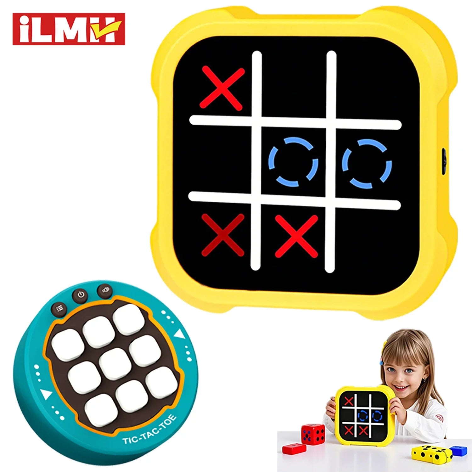Portable Tic Tac Toe Electronic Puzzle
