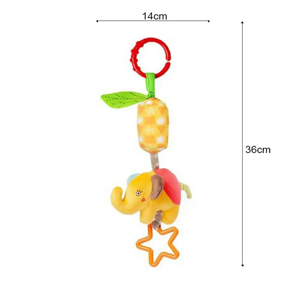 Baby Stroller, Hanging Bell, Plush, Baby color label