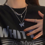 Necklace For Women Cute Girls Animal Sweet Heart Butterfly Fashion Party Rap Gummy Bears Blade