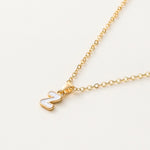 Name Initial Necklace For Women Simple Enamel A-Z Alphabet Pendants Choker Letter Necklaces Fashion Clavicle Chain Jewelry Gifts
