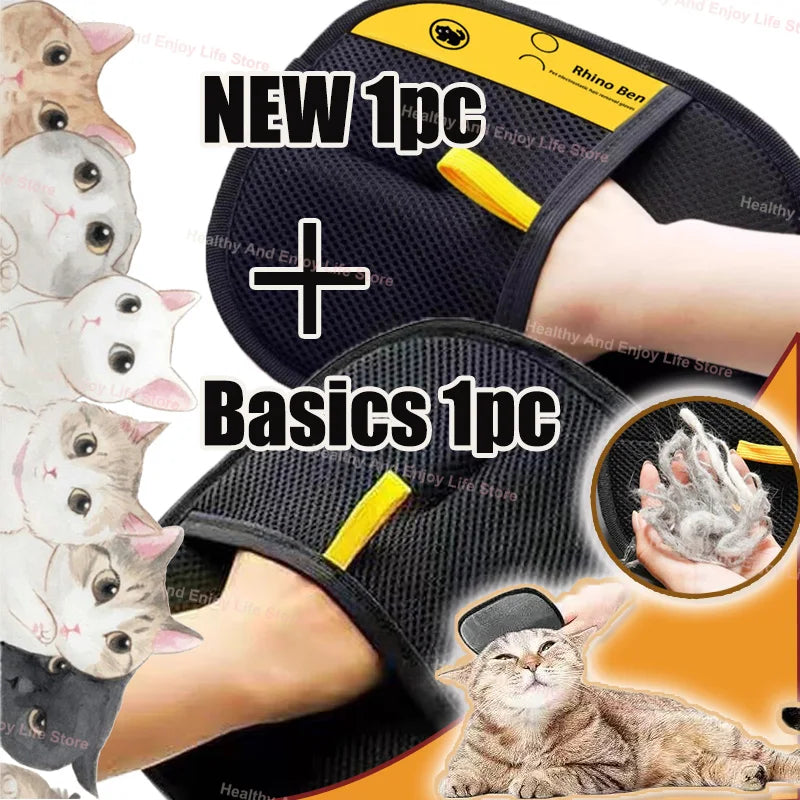 Pet Hair Cleaning And Collection Gloves Double-sided Multi-functional Beauty Glove Tool