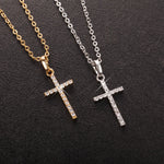 Hot Selling Jewelry Cross Pendant Necklace With Zircon Fashionable And Personalized Design.