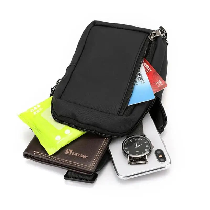 New Handbags Design Men's Chest Bag Casual Travel Waist Men Bag.