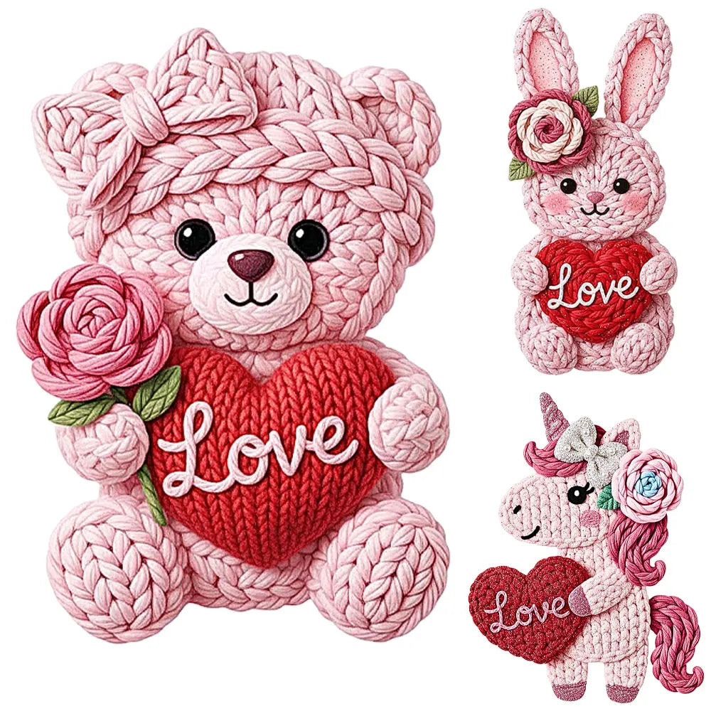 XOXO Valentine Bear Heat Transfer DIY Love Valentine's Day