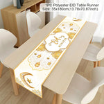 Ramadan Kareem Polyester Table Runner Decoration For Home Islamic Muslim Party Supplies Gift EID Mubarak