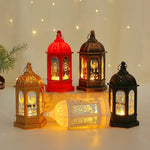 Ramadan Decoration LED Star Moon Candlestick Lamp