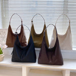 New Tote bag hand bill of lading shoulder women's bag retro simple large bag Tote bag.