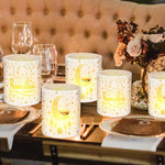 12pcs Ramadan Kareem Islamic Traditional Moon and Mosque Patterns Warm Festival Decoration, Lighting Up Your Ramadan Celebration