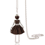 Cute Women Necklace Statement Lady Charm Long Trendy New Fashion Female Big Pendant Lovely Jewelry Polka Dot Gift Wholesale