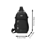 Riding backpack for men, chest bag, casual single shoulder bag, lightweight and large-capacity crossbody bag