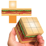 Magic Cube 3D UV Hamburger puzzle