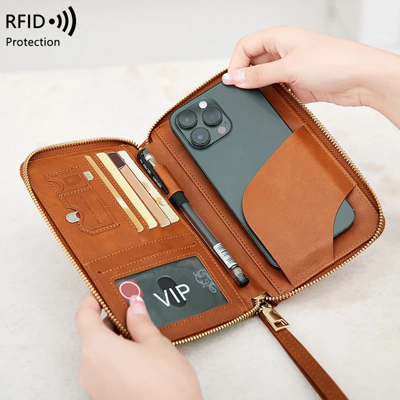 RFID Blocking Passport Holder, Travel Wallet