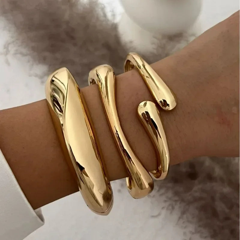 Bracelet for Women Design Sense Fashion Trend Metal Smooth Water Drop Jewelry Sterling Silver 925