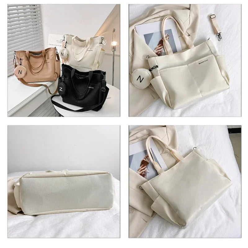 Women Shoulder Crossbody Bag Japanese Canvas Tote Messenger Bag for Student.