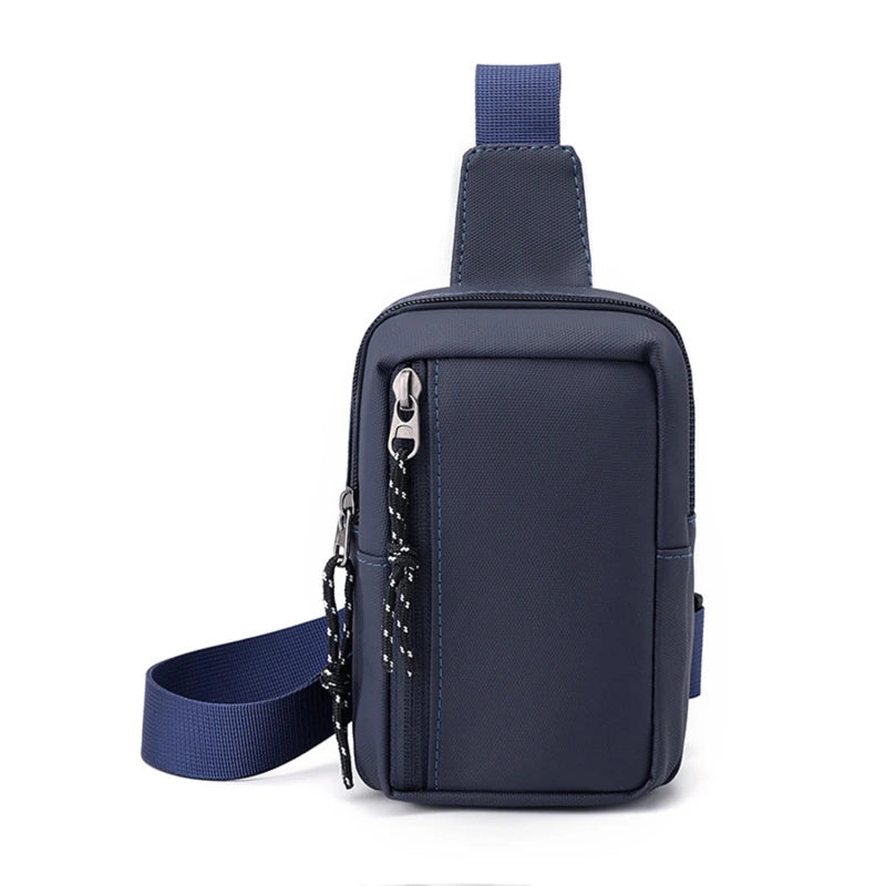 Men Chest Bag Mens Shoulder Body Bag Oxford Fashion Man Side Sling Crossbody Bag.